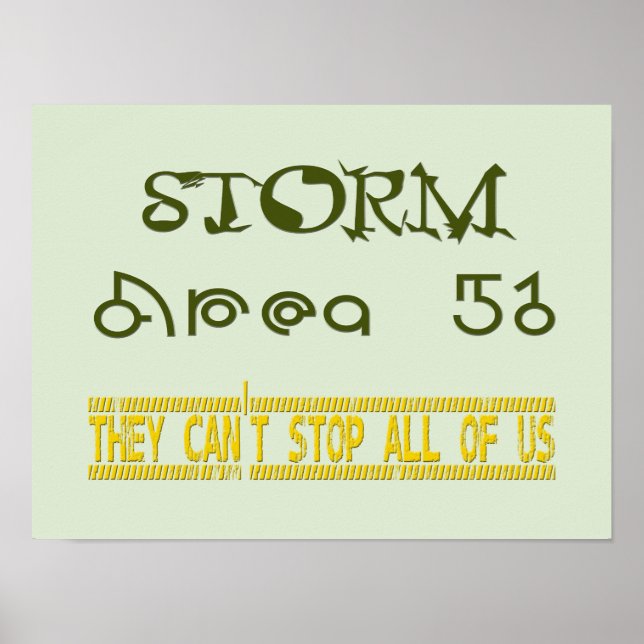 Poster Área de tempestade 51 (Frente)