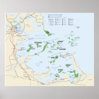 Póster Área Nacional de Recreação das Ilhas Harbour de Bo