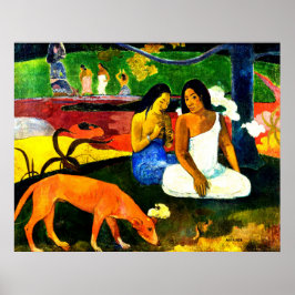 Poster Arearea por Paul Gauguin