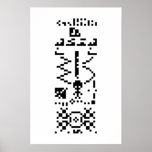 Poster Arecibo Binary Message Reply