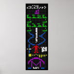 Poster Arecibo message science extraterrestre alienígena<br><div class="desc">Arecibo mensagem ciência extraterrestre alienígena universo espacial</div>