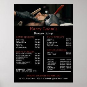 Poster Areia Clássica, Lista de Barbeiros Masculinos