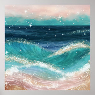 Poster *~* Areia Marinha Largura AP60 Ocean Coastal Beach
