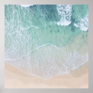 Poster Areia Verde e White Lace Beach e costa