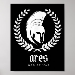 Poster Ares Deus Da Guerra, Fantasia De Mitologia Grega