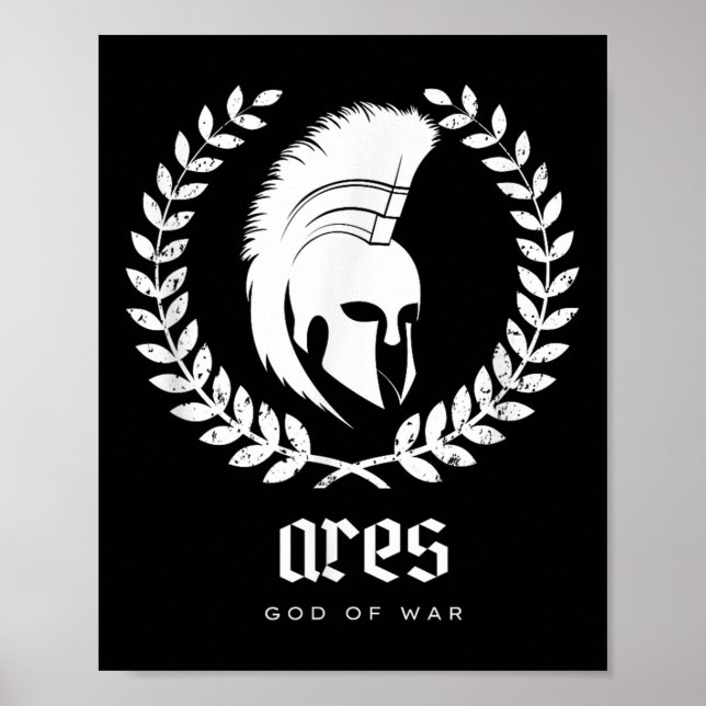 Poster Ares Deus Da Guerra, Fantasia De Mitologia Grega (Frente)
