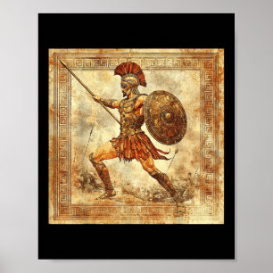 Poster Ares Gregos Guerreiro Deus Antiguidade Mitologia G