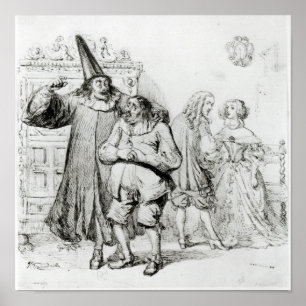 Póster Argan e Monsieur Purgon