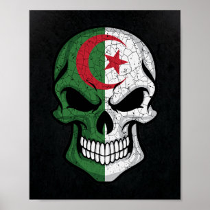 Poster Argélia Smiling Skull Flag