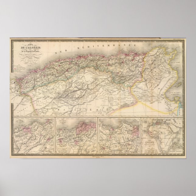 Poster Argélia, Tunísia (Frente)