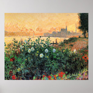 Poster Argenteuil, Flores à Beira do Rio,