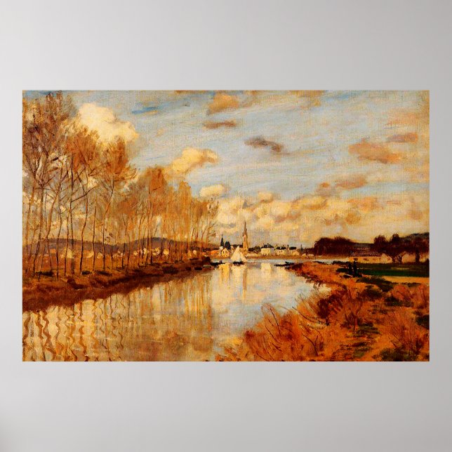 Póster Argenteuil, visto do pequeno braço do Sena (Frente)