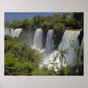 Poster Argentina, Iguacu cai ao sol.