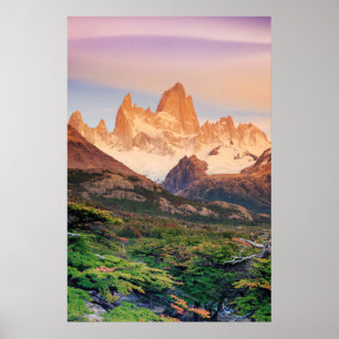 Póster Argentina, Patagonia, parque nacional do Los