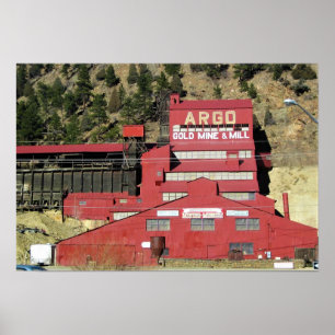 Poster Argo Dourado Mine & Mill, Idaho Primaveras, Colora