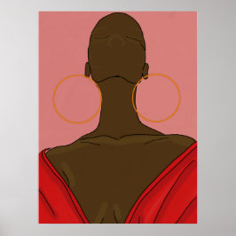 Poster Argolas com rosto