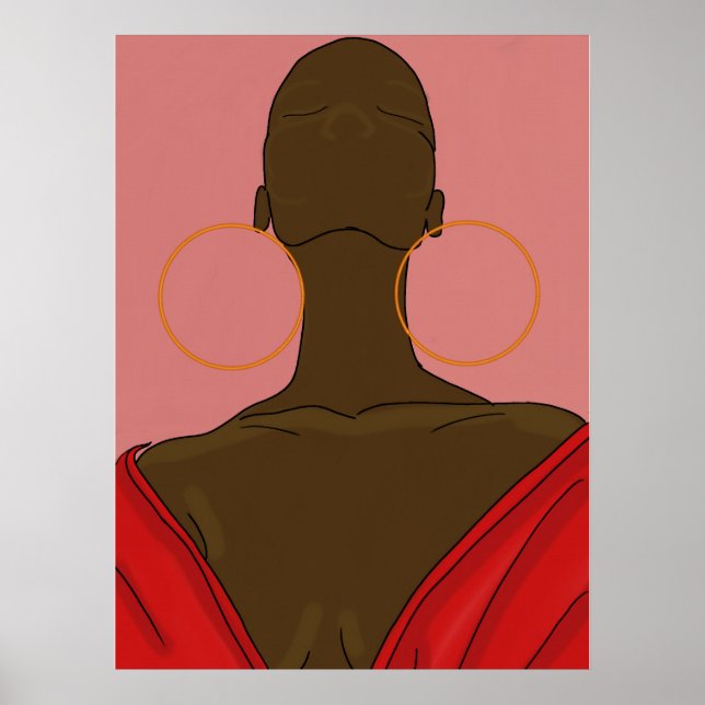 Poster Argolas com rosto (Frente)