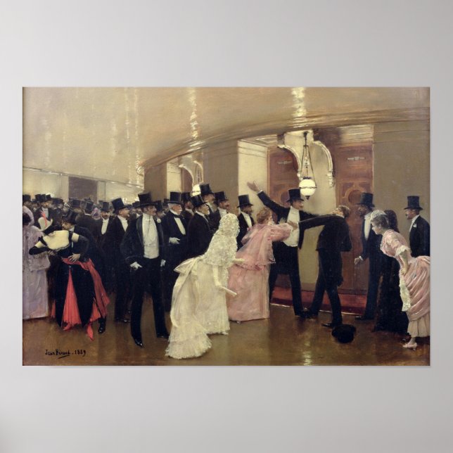 Póster Argumento nos Corredores da Ópera, 1889 (Frente)