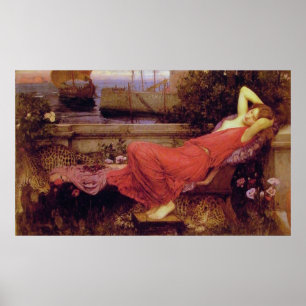 Poster Ariadne, by John William Waterhouse - 1898