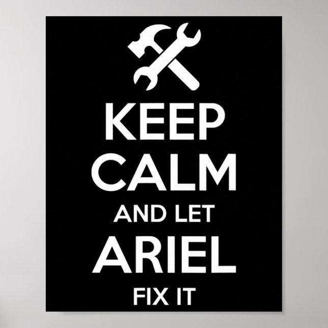Poster Ariel Fix Cotação Engraçado Aniversário Personaliz (Frente)