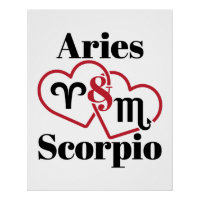 Áries e Escorpião Casal Zodíaco Astrologia Coraçõe