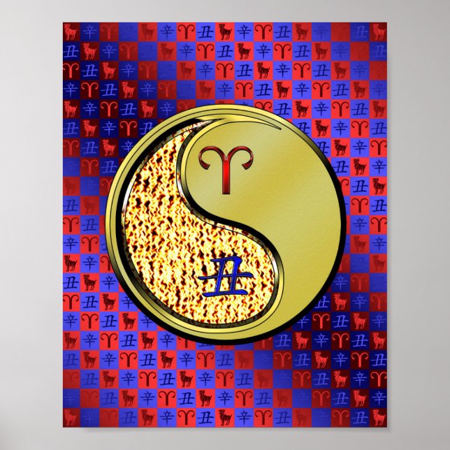 Poster Aries e Ox de metal (Frente)