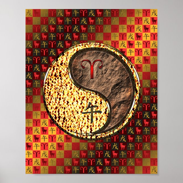 Poster Aries & Earth Horse (Frente)