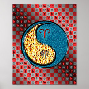 Poster Aries & Water Coelho