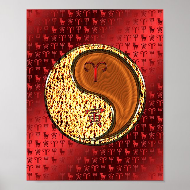 Poster Aries & Wood Tiger (Frente)