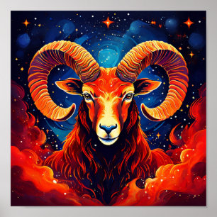 Poster Aries Zodiac Collection