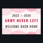 Poster ARIRANG Inspired Comeback Concert Printable Slogan<br><div class="desc">Celebrate the comeback era with this bold ARIRANG-inspired concert slogan banner. Designed in striking red, white, and black, this printable fan poster features the powerful message "2022 → 2025, ARMY Never Left, Welcome Back Home” Perfect for concerts, fan events, watch parties, or room décor, it captures the emotion of waiting...</div>