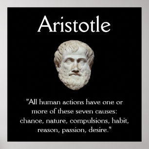Póster Aristotle - citações do comportamento humano