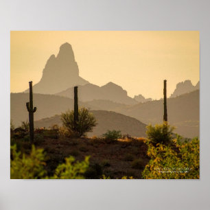 Poster Arizona de Agulha de Weaver nas Montanhas do Sudoe