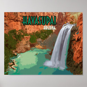 Poster Arizona de Reserva Indiana de Havasupai Cai Mooney