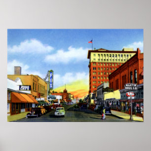 Póster Arizona de Tucson na rua do Congresso