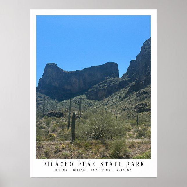 Poster Arizona Desert Picacho Peak State Park (Frente)