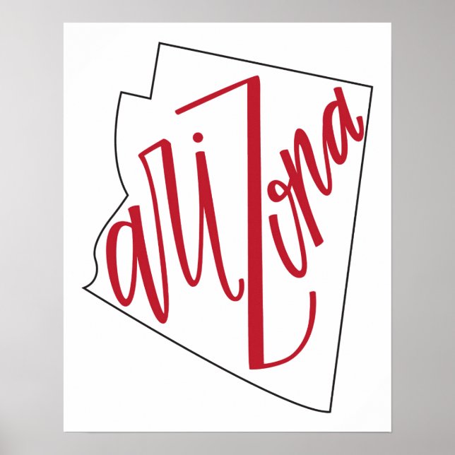 Poster Arizona | Design de Tipografia Estatal (Frente)