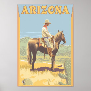 Póster Arizona do vaqueiro (vista lateral)