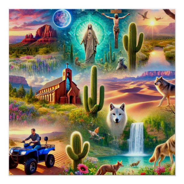 Póster Arizona Espiritual (Frente)