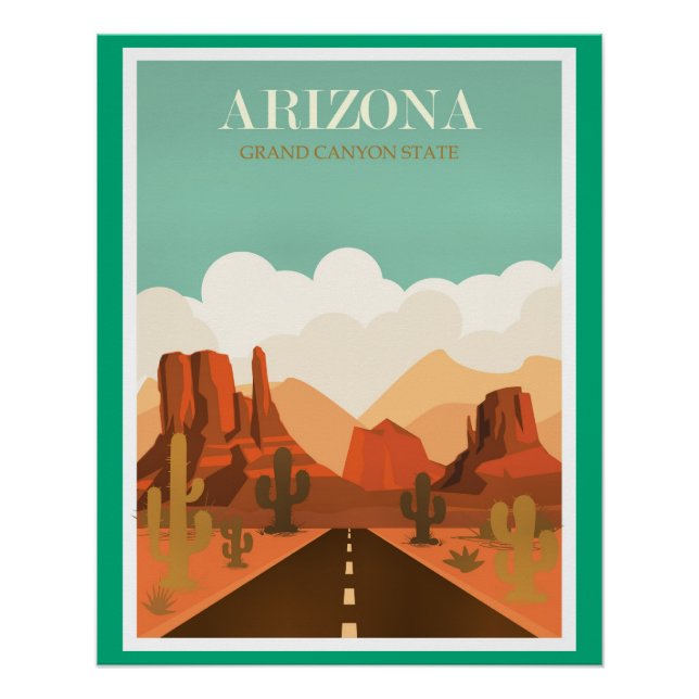 Póster Arizona Grand Canyon State (Frente)