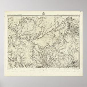 Póster Arizona oriental e New mexico ocidental