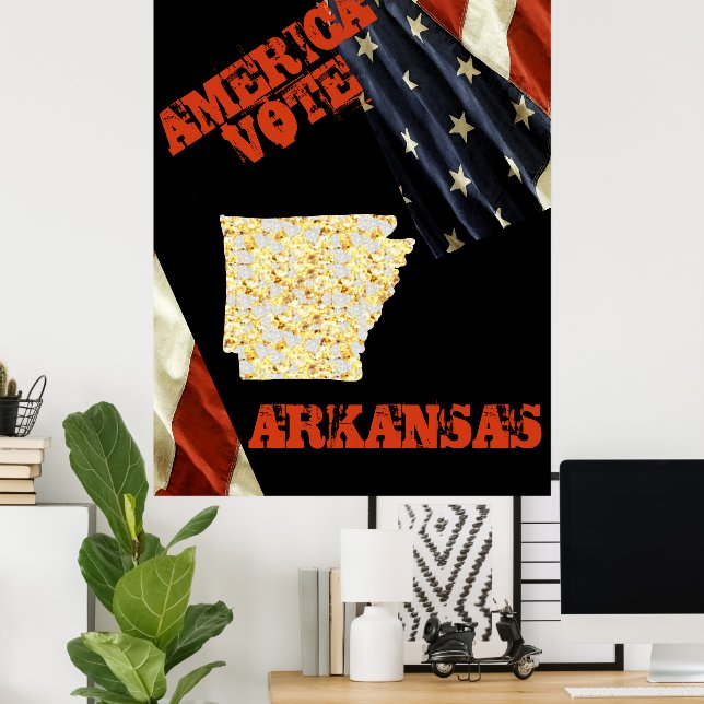 POSTER ARKANSAS  (Escritório em casa)