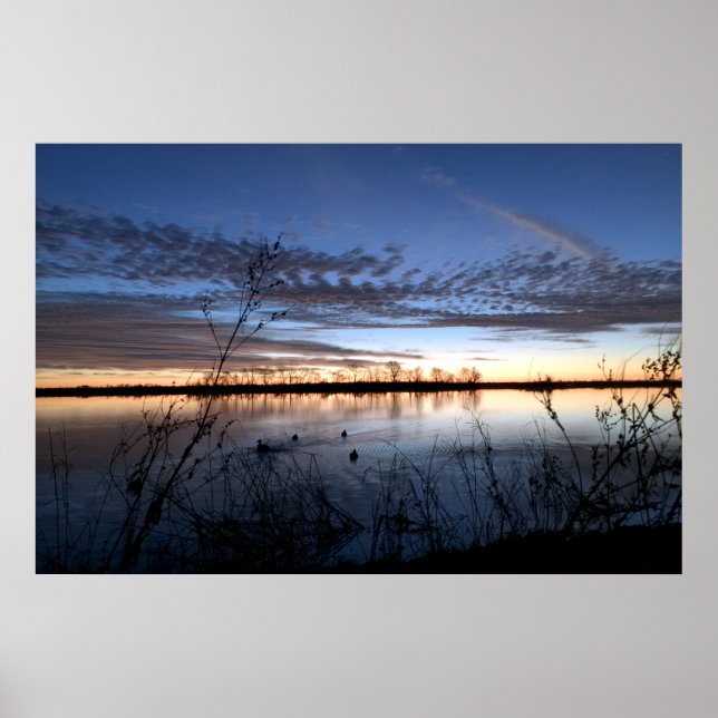 Póster Arkansas Duck Hunter's Sunrise (Frente)