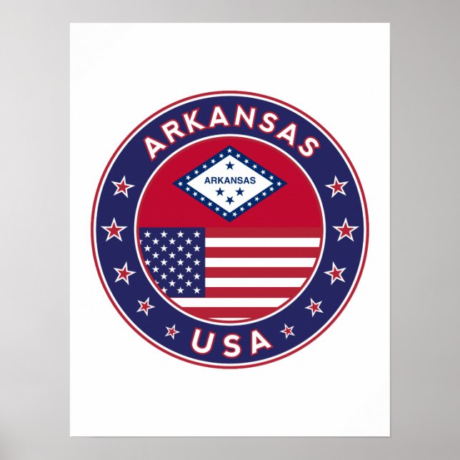 Poster Arkansas, Estados Unidos (Frente)