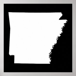 Póster Arkansas no branco
