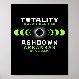 Poster Arkansas Total Solar Eclipse 2024
