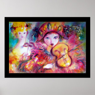 Poster Arlecchino e Colombina, tamanho colossal