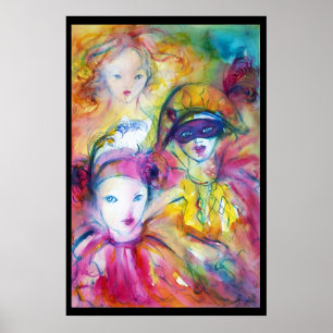 PÓSTER ARLECCHINO PIERO E COLOMBINA