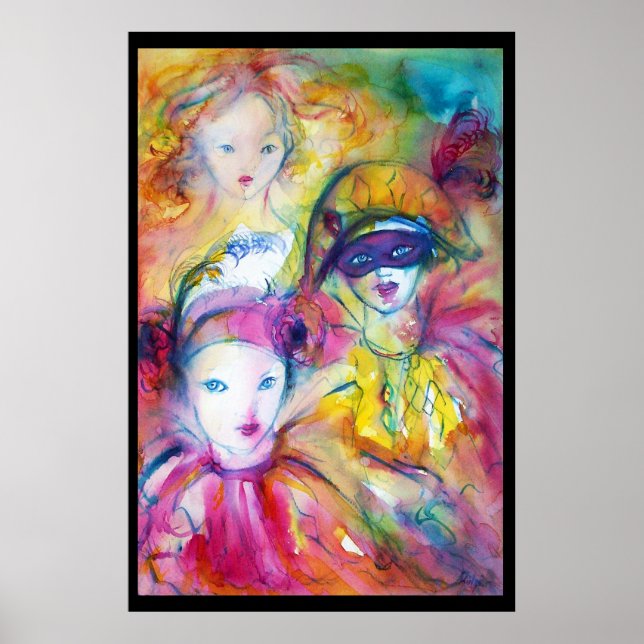 PÓSTER ARLECCHINO PIERO E COLOMBINA (Frente)