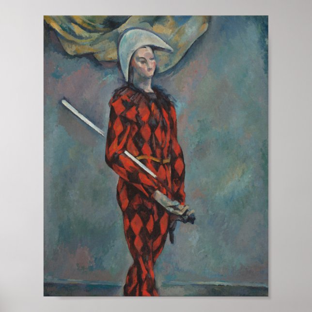 Poster Arlequim (Joker) (por Paul Cézanne) (Frente)